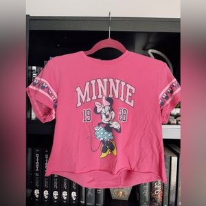 WOMENS MINNIE MOUSE CROP TOP